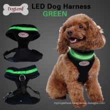 led Reflecting Breathable Mesh 4 color 5 size dog lift harness clothes